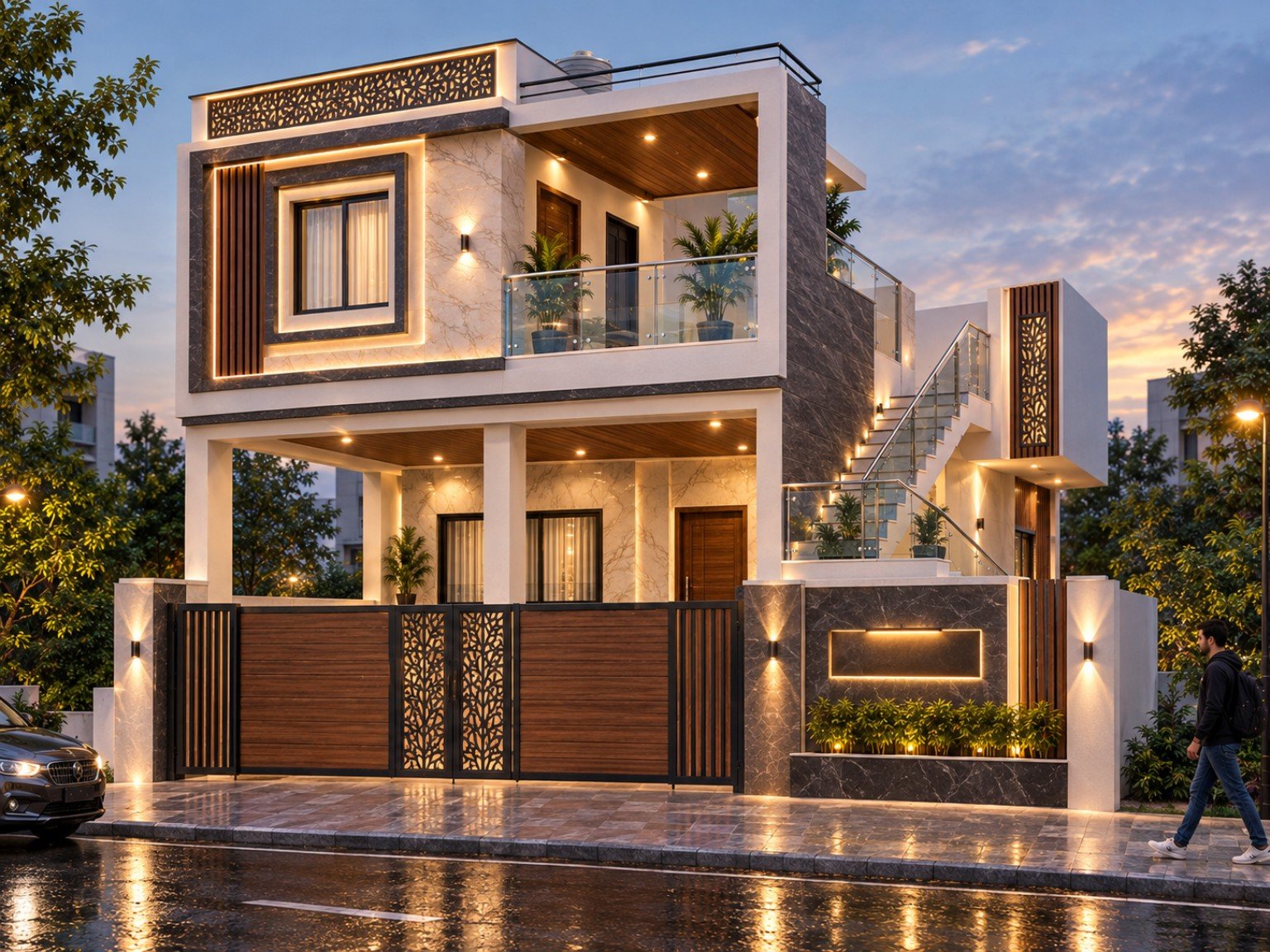 Contemporary residential villa designed by Ashwa Suryaa